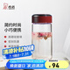 希諾單層玻璃杯家用辦公水杯女高顏值便攜泡茶杯子XN-9056紅色 360mL