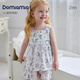 DOMIAMIA兒童家居服兩件套吊帶睡衣公主裙中大童衣服春夏套裝 萊歌風鈴 90