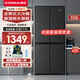 康佳330+升十字對(duì)開雙開四開門家用電冰箱超薄嵌入式冰箱 高濕鎖水分儲(chǔ)不串味 全景式大冷藏以舊換新