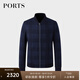 PORTS寶姿男裝商務(wù)休閑常規(guī)保暖外套夾克ML9NJ009LCF028 NAVY CHECK M