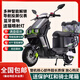 JINGQI黑騎士電動車72v高速外賣 踏板車智能電瓶車鐵塔換電騎手超長續(xù)航長跑王 0AH 高速版裸車(三電通用48V60V72V)