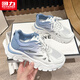回力官方女鞋2025夏季透氣網(wǎng)面板鞋女鏤空涼鞋女 白藍(lán)色 38