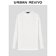 UR2026春季新款男裝氣質(zhì)字母刺繡棉質(zhì)圓領(lǐng)長(cháng)袖T恤UMM450120 本白 M