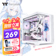 Thermaltake（Tt）鋼影 透EX 海景房機箱 電腦主機 白色（ATX主板/Type-c/支持360水冷/10風扇位/4090顯卡）