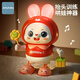 ZOCOjo抖音同款電動(dòng)跳舞兔子玩具嬰兒練習抬頭翻身爬有聲會(huì )動(dòng)兒童禮物 彩盒48歌【粉色】跳舞兔子 電池款