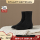 STUART WEITZMAN/SW ODETTA 夏季經(jīng)典粗方跟短靴女鞋靴子圓頭瘦瘦靴奢侈七夕禮物