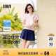 森馬（Semir）POLO衫女涼感抗菌修身襯衫2025夏刺繡休閑通勤套頭衫109325115001