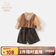 班喜迪女童秋裝套裝2025新款寶寶洋氣時髦童裝春秋季兒童衣服三件套