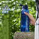 特百惠（Tupperware）水力瓶1.2L大容量夏季戶外運(yùn)動水杯子帶吸管七夕情人節(jié)禮物夜海藍(lán)