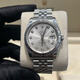 【二手99新】勞力士116234日志型男表18K白金表圈二手奢侈品腕表送男友36表徑 銀盤(pán)刻度原鑲鉆
