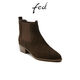 FED絨面煙筒靴冬季新款靴子切爾西靴尖頭加絨粗跟短靴女R1002-ZFA901