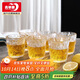 品維冰川杯6只裝玻璃杯水杯套裝牛奶杯果汁杯啤酒杯250ml