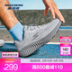 斯凱奇（Skechers）搖搖鞋｜2025春夏男女款復古時尚跑步鞋休閑鞋耐磨舒適透氣 灰色/炭灰色/GYCC 42.5