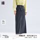 播黑色牛仔半身裙女2024春新款梨型身材高腰顯瘦長裙BDR1BD0110 K40玄黑 玄黑 L