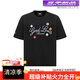 GOODBRAND全系列珍珠燙鉆刺繡輕奢時(shí)尚感g(shù)ood短袖T恤男女情侶潮服 黑色3D立體刺繡 L