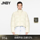 江南布衣（JNBY）【商場(chǎng)同款】24冬新品羽絨服女立領(lǐng)面包服短款簡(jiǎn)約休閑5O0C11840 740/淡黃 S