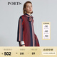 PORTS寶姿女裝2025春夏新款條紋撞色外套SL8C002KFD063 黑色-荼蘼粉條紋 S (4)