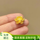YINXIANGRONG黃金蓮花轉運珠手鏈女3D硬金足金999紅繩手串配件送女友禮物 蓮花約0.21g支持多退少補