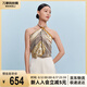 萬(wàn)事利2025春夏新款真絲絲巾女100%桑蠶絲高級(jí)披肩大方巾-汀風(fēng)