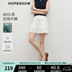 紅袖白色顯瘦休閑褲2025夏季新款女裝MIU系H型通勤百搭氣質(zhì)中腰短褲 本白001 S