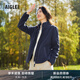 AIGLE艾高抓絨衣POLARTEC保暖防風(fēng)全拉鏈立領(lǐng)外套女 帝國深藍 BE083 36 (160/84A)