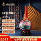 中外琺瑯美術(shù)館四季花瓶夏 直頸瓶花瓶景泰藍(lán) 禮品生日禮物客廳書(shū)房辦公室擺件