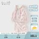 戴維貝拉（DAVE＆BELLA）冬季新款珊瑚絨寶寶家居服套裝女童衣服兒童睡衣兩件套童裝 粉色【現(xiàn)貨】 120 cm（建議身高110-120cm）