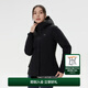 KOLON SPORT/可隆輕量羽絨服 女子戶外運動防水透濕耐磨可拆卸連帽服 LKDJ4WNT44-BK 黑色 M (165/88A)
