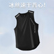 艾倫伯頓（Alen Botun）健身背心男冰絲跑步運動(dòng)馬拉松田徑夏天籃球體育訓練速干裝備 黑色 【跑步 速干 透氣】 M 【115-130斤】