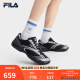 斐樂（FILA）【易烊千璽同款】男鞋德訓鞋運動鞋2025夏季新款跳跳鞋休閑鞋 黑/灰銀-BG 42