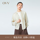 OVV2023春夏新款女裝大地色系輕薄精致松緊圓領(lǐng)休閑夾克外套 卡其（凈色）15 S