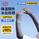 浪莎（LangSha）冰袖男女冰絲涼感遮陽(yáng)防曬黑袖套戶(hù)外開(kāi)車(chē)騎行釣魚(yú)防曬護袖