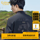 卡賓（CABBEEN）【重工刺繡】國風萬針繡夾克男2024秋季新款潮牌黑色外套高級 煤黑色01 XL /180/52