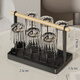 林家小子創(chuàng)意客廳茶杯收納架掛架家用杯子水杯置物架子倒掛瀝水架托盤酒杯 黑色杯架