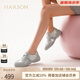 哈森德訓(xùn)鞋女2025春季秀氣小巧時尚休閑運動小白鞋HCS250303 銀色 復(fù)合材料/灰色豬剖層革 37 (235mm)