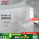 德力西（DELIXI）地插 嵌入式隱藏地面插座 不銹鋼 大理石瓷磚地插帶暗盒 【130*130mm】二位五孔 插座