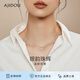 AJIDOU阿吉豆項鏈女 925銀溫婉優(yōu)雅淡水珍珠專柜同款鎖生日禮物女 銀色 41.5cm