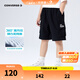 Converse匡威兒童裝男童短褲2025夏季新款中大童女童休閑運動褲子五分褲 正黑色 140 /60 【建議身高128-140cm】