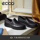 愛步（ECCO）樂福鞋男 軟底輕盈一腳蹬豆豆鞋 S 輕巧莫克540514 黑色43