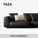 TAZA意式高端真皮沙發(fā) 別墅全屋搭配客廳系列 現代奢華大黑牛沙發(fā) V級粒面接觸面真皮 四人位 3.1m