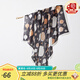 金菊【桑蠶絲100%素縐緞?dòng)』ㄖ蟹浇怼?025高級(jí)感時(shí)尚百搭真絲女式絲巾 黑色 66cm*66cm