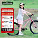 Nabiis那貝斯兒童自行車(chē)7-12-14歲鋁合金青少年城市超輕學(xué)生單車(chē)24寸粉