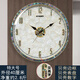 凱琴客廳掛墻鐘現代輕奢夜光簡(jiǎn)約客廳掛鐘電波自動(dòng)對時(shí)日歷貝殼石英鐘 0388無(wú)日歷無(wú)夜光云母貝盤(pán)貝殼字 1cm 自動(dòng)對時(shí)電波機芯（保10年）