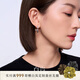 白嵐【7月上新】厝色花磚耳釘女瑪瑙耳環(huán)耳飾新小眾飾品生日禮 厝色花磚耳釘