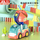 赟婭多米諾骨牌小火車兒童電動(dòng)工程網(wǎng)紅自動(dòng)放牌寶寶玩具車女男孩積木 306片 骨牌+路障禮盒【充電套裝】