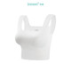 茵曼薄款運動(dòng)內衣背心女士無(wú)痕美背防震無(wú)鋼圈聚攏胸罩 白色 均碼 