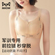 貓人運(yùn)動(dòng)內(nèi)衣女軍訓(xùn)專用跑步防震高中大學(xué)生前拉鏈隱形無(wú)痕文胸夏薄款 【單件裝】粉底液膚 L 【ABC通杯 建議105-125斤】