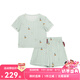 Milkbarn兒童短袖短褲套裝女寶寶夏季純棉衣服男童童裝 海岸之約 80 cm