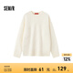 森馬不二馬聯(lián)名毛衣女oversize圖案打底衫春圓領(lǐng)字母衣服個性小眾 白色調(diào)00311 160/84A/M