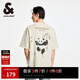 杰克·瓊斯（JACK&JONES） 百搭潮流胸前肌理感膠印背后熊貓圖案T恤短袖上衣男裝225201093